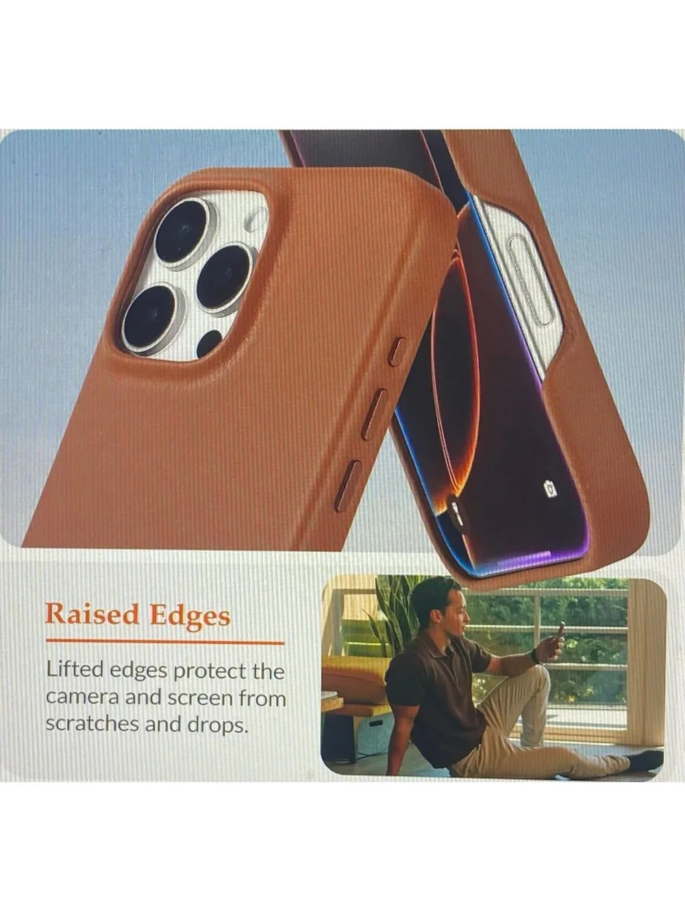 Lonli Edition Leather Case for iPhone 16 Pro Max Saddle Brown